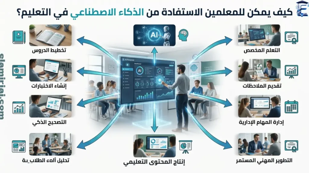 كيف يستفيد المعلمون من الذكاء الاصطناعي في التعليم؟