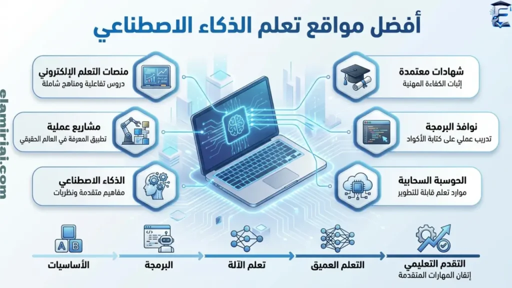 أفضل مواقع تعلم الذكاء الاصطناعي
