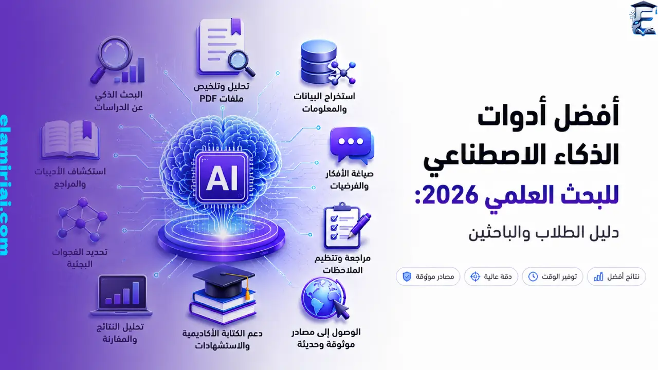 أفضل أدوات الذكاء الاصطناعي للبحث العلمي