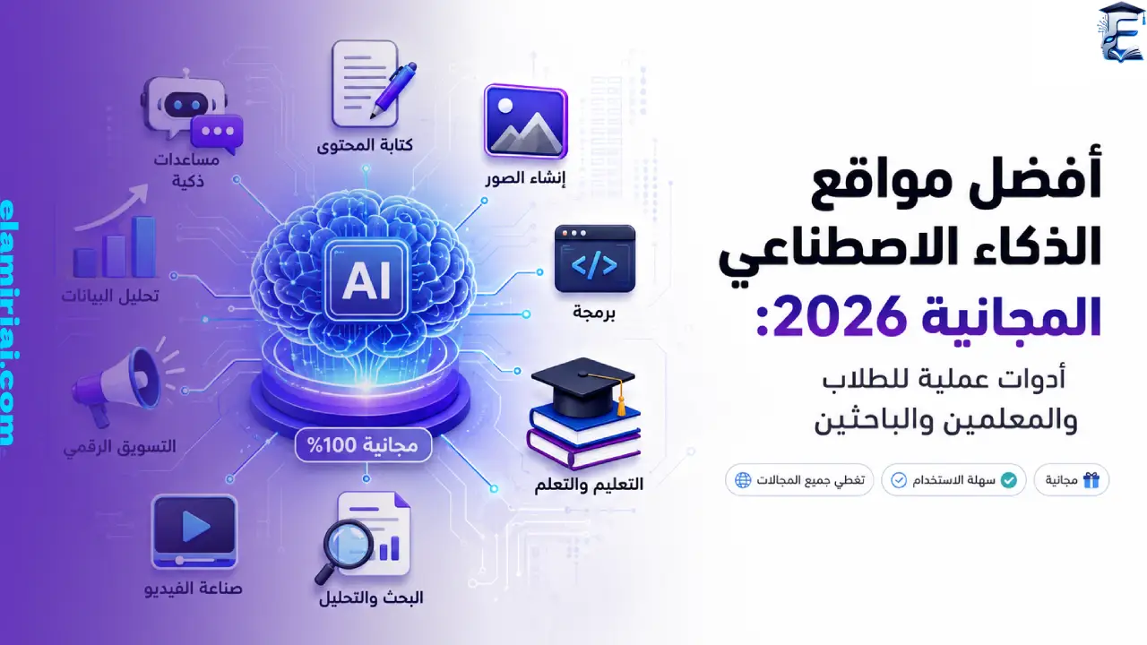 أفضل مواقع الذكاء الاصطناعي المجانية