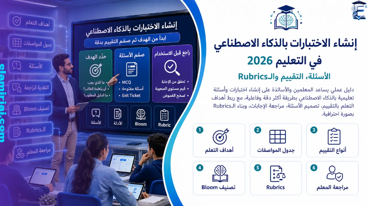 إنشاء الاختبارات بالذكاء الاصطناعي